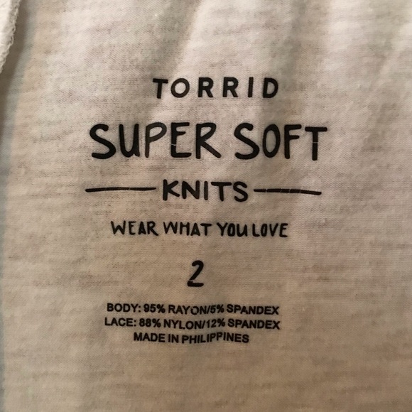 Torrid Super Soft 2X cream cardigan - Picture 5 of 5
